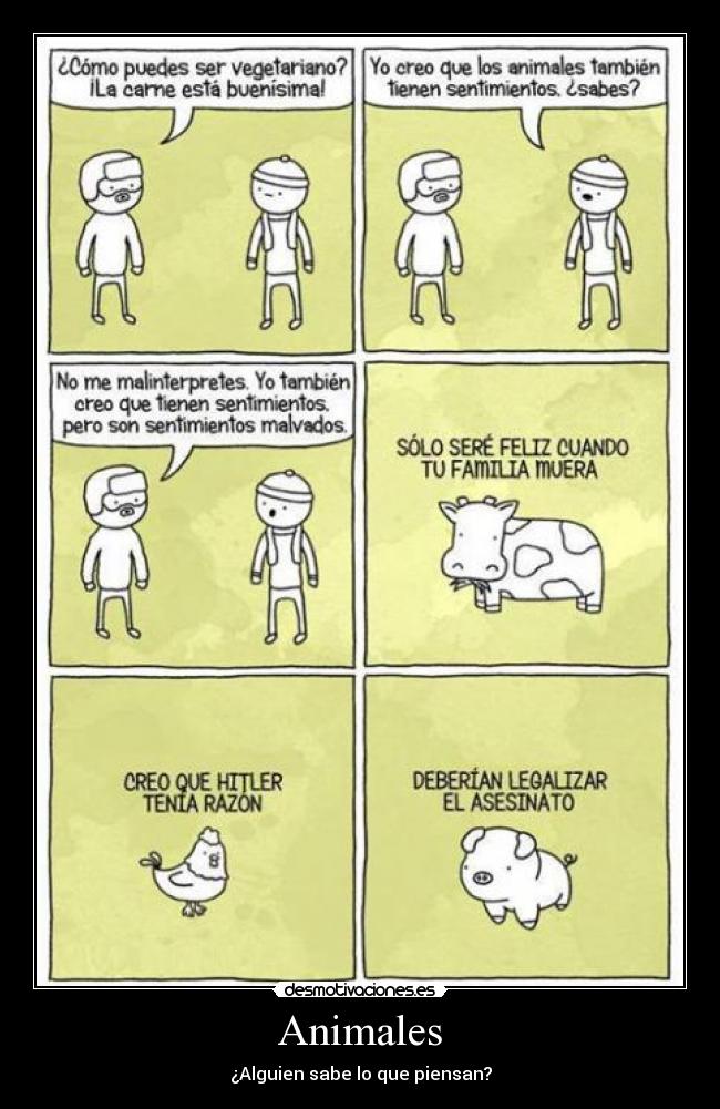 Animales - ¿Alguien sabe lo que piensan?