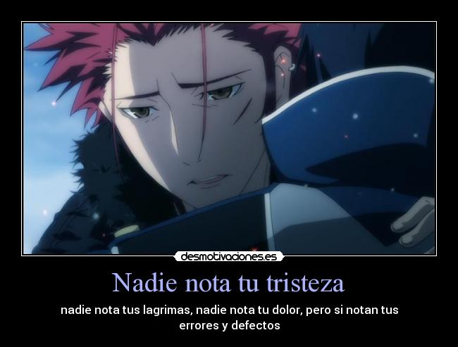 Nadie nota tu tristeza - 