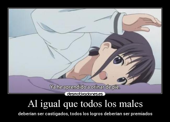 carteles anime kokoro connect iori aprende orinar pie desmotivaciones