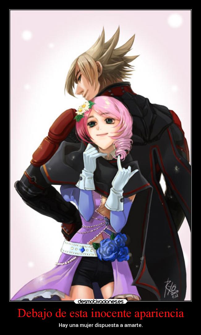 Debajo de esta inocente apariencia - Hay una mujer dispuesta a amarte.
