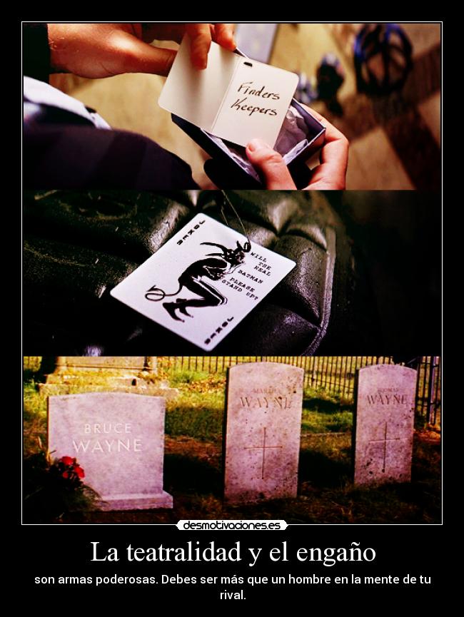 La teatralidad y el engaño - 