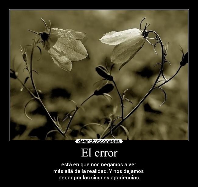 El error - 