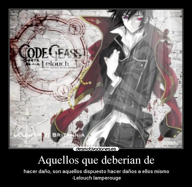 Aquellos que deberian de - 