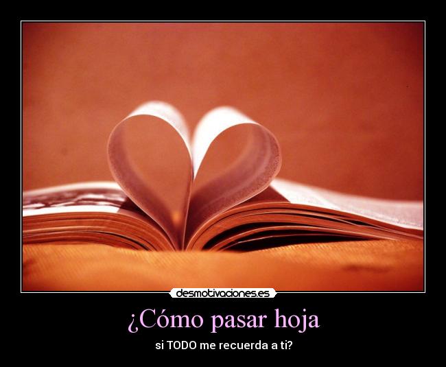 ¿Cómo pasar hoja -