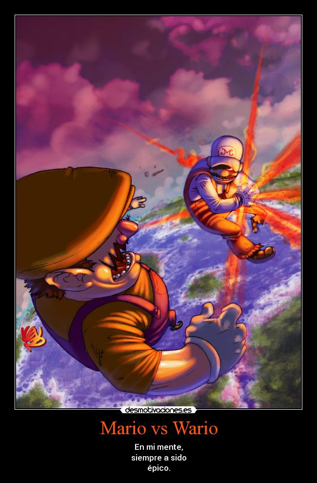 carteles anime dragon ball goku vegeta kamehameha crossover mario bross wario desmotivaciones