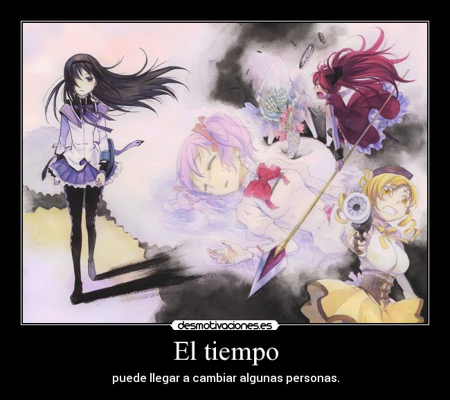 carteles anime mahou shoujo madoka magica desmotivaciones