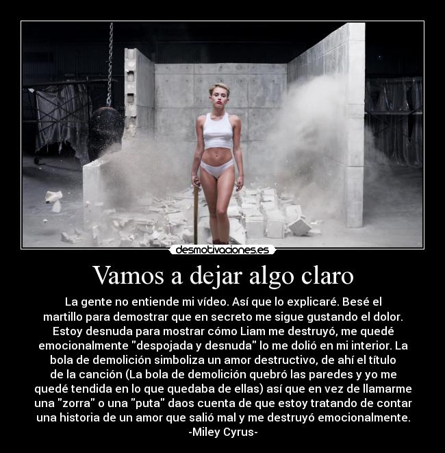 carteles ignorancia musica miley cyrus pajaroloco wrecking ball desmotivaciones