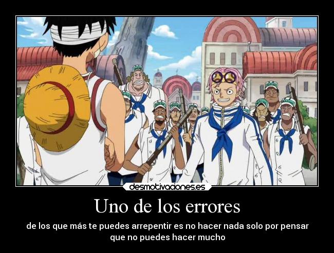 Uno de los errores -