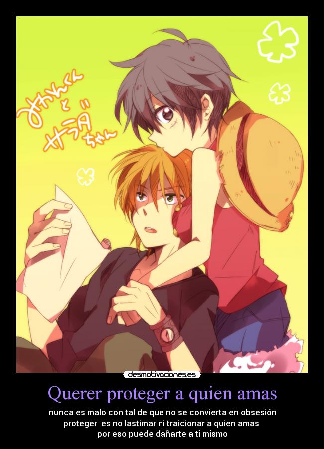 Querer proteger a quien amas -