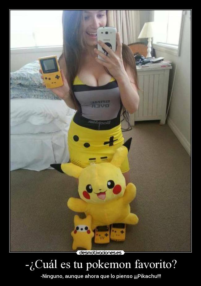 -¿Cuál es tu pokemon favorito? -