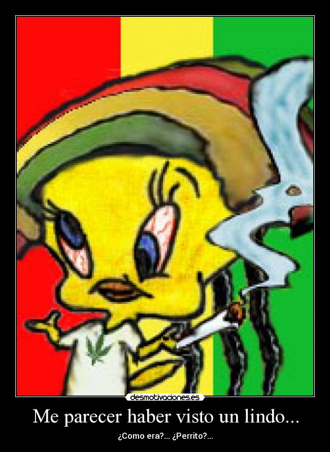 Me parecer haber visto un lindo... - ¿Como era?... ¿Perrito?...