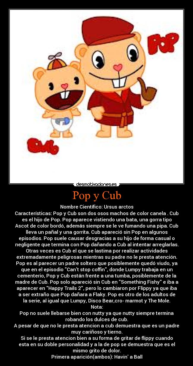carteles pop cub happytreefriends desmotivaciones