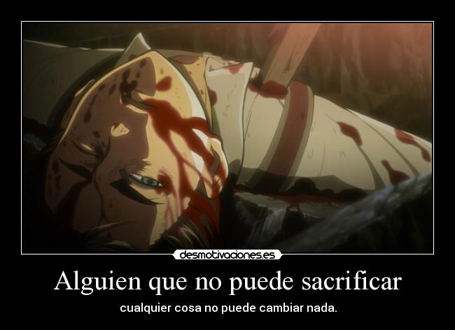 Alguien que no puede sacrificar - 