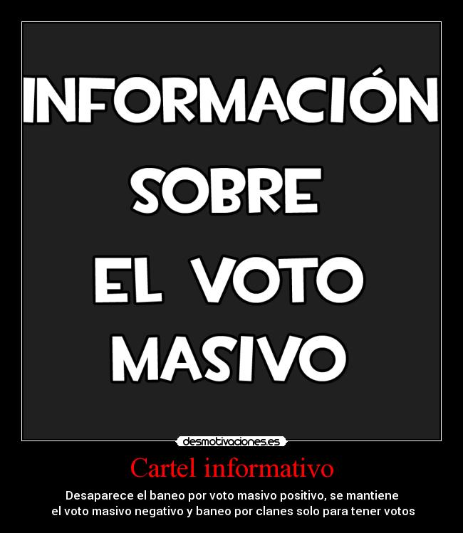 Cartel informativo - 