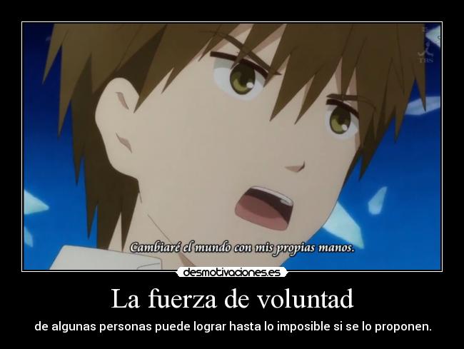 carteles anime rozen maiden jun quiere cambiar propio mundo los demas doni mundo desmotivaciones