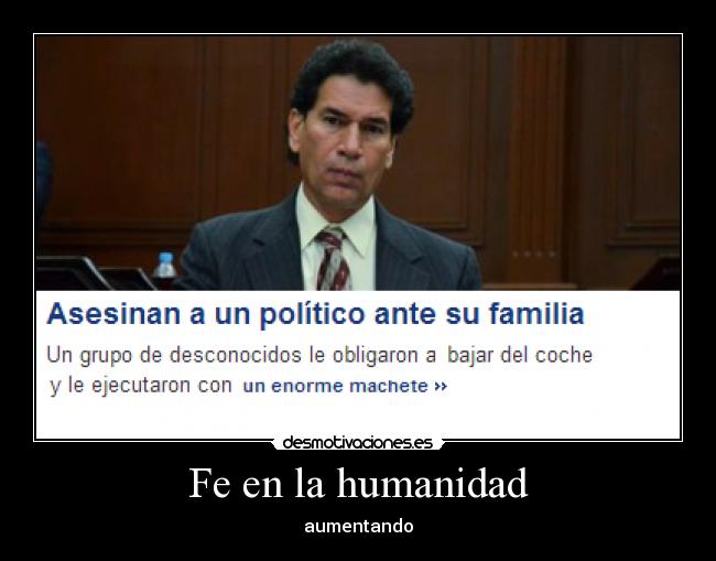 Fe en la humanidad - aumentando