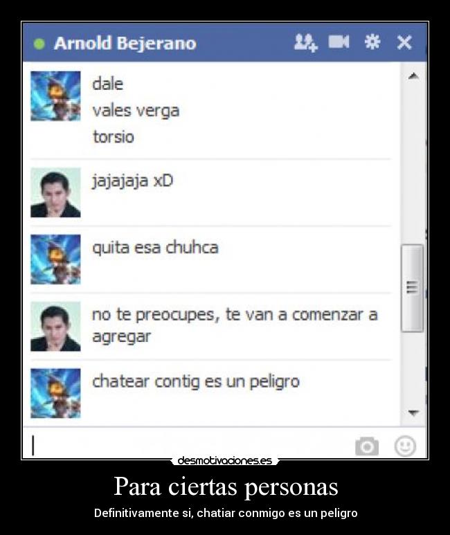 Para ciertas personas -