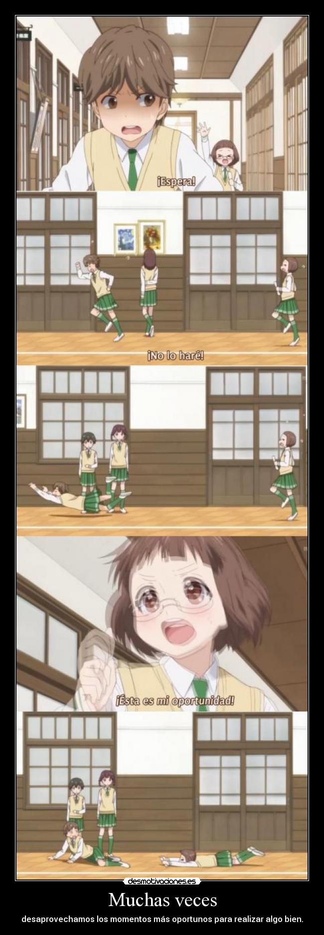 carteles anime love lab suzu queriendo atrapar del periodismo doni desmotivaciones