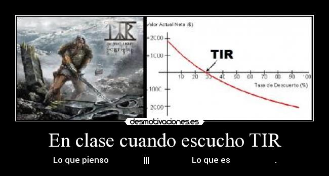 En clase cuando escucho TIR - Lo que pienso ||| Lo que es .