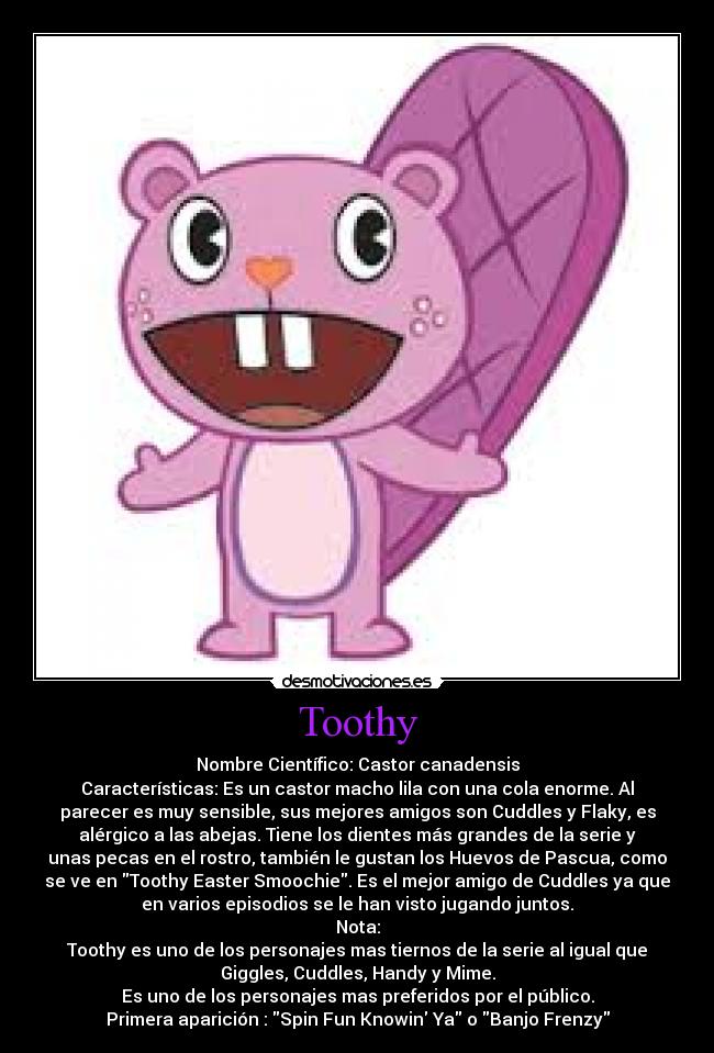 carteles toothy happytreefriends desmotivaciones