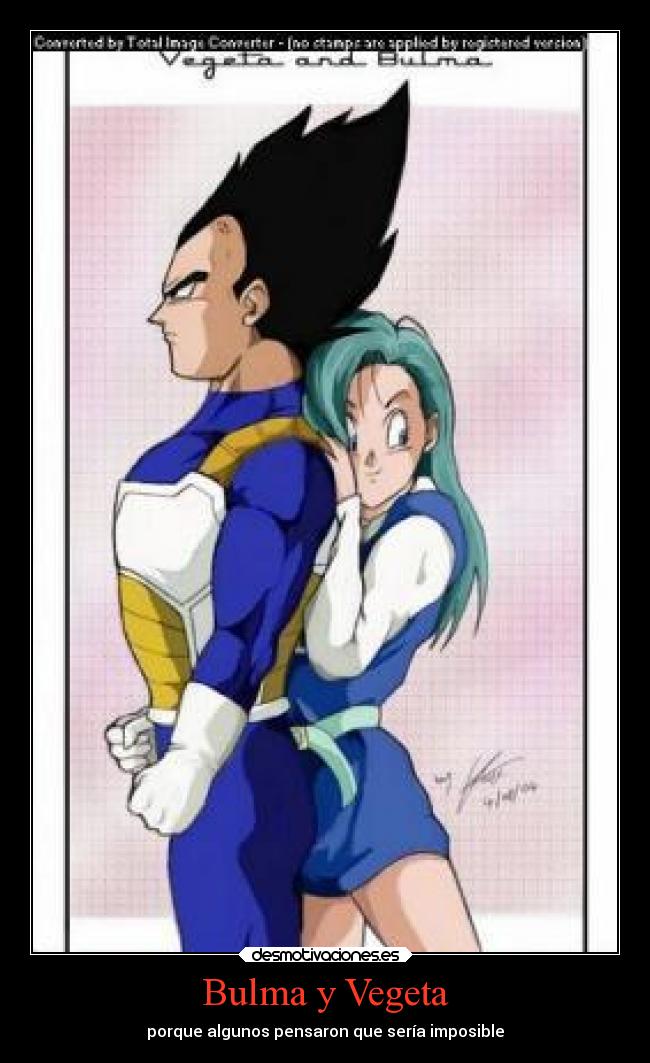 Bulma y Vegeta -