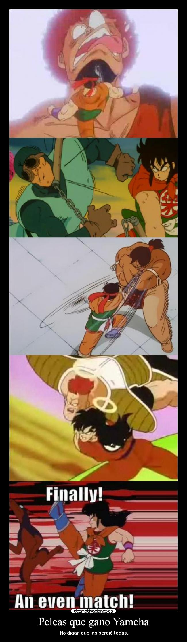 Peleas que gano Yamcha - No digan que las perdió todas.
