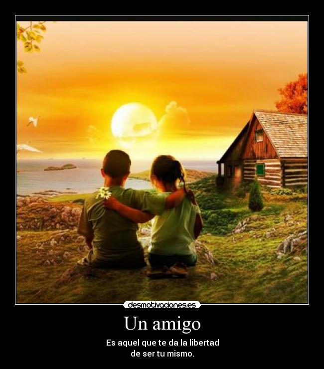 Un amigo -
