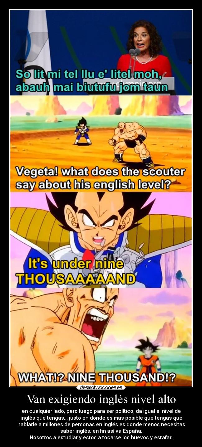 Van exigiendo inglés nivel alto -