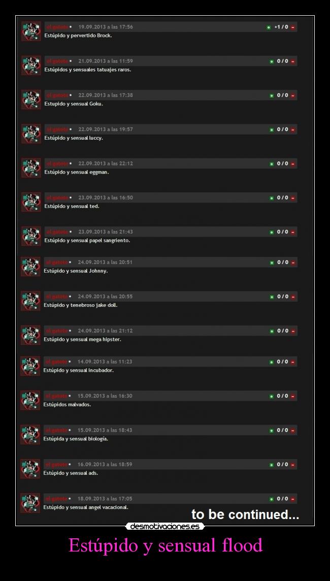 Estúpido y sensual flood - 