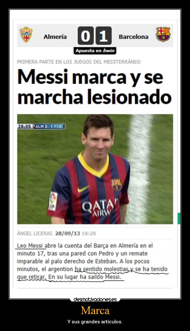 Marca - Y sus grandes artículos.