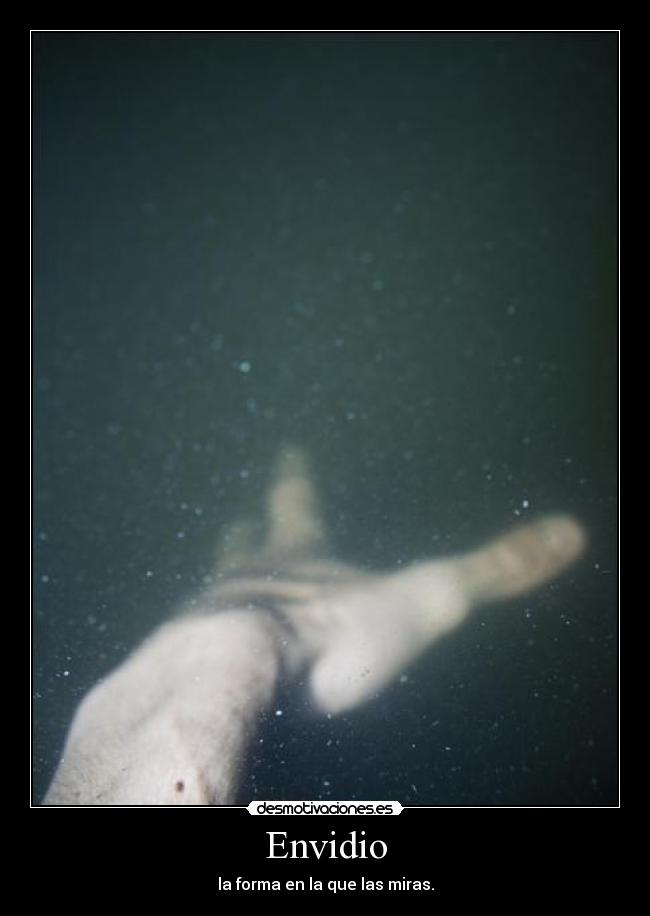 Envidio - la forma en la que las miras.