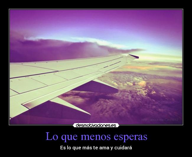 Lo que menos esperas -