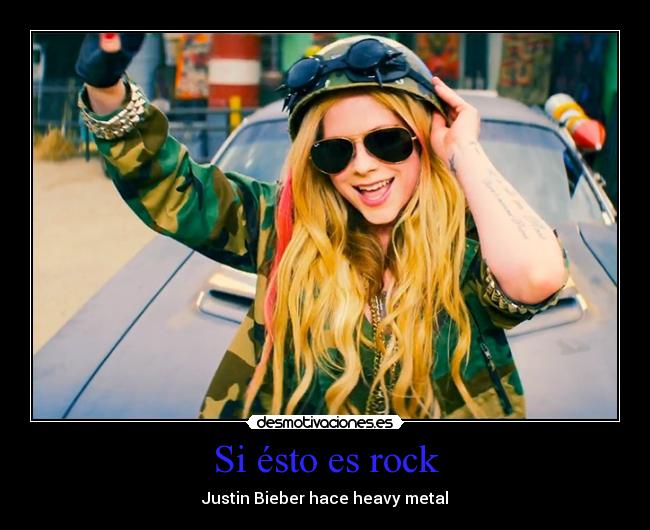Si ésto es rock - Justin Bieber hace heavy metal