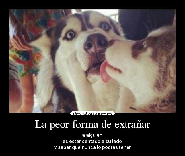 La peor forma de extrañar - 