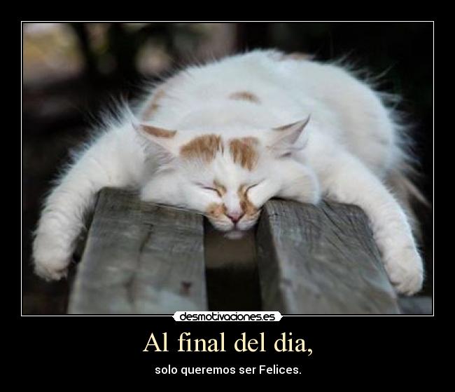 Al final del dia, - 