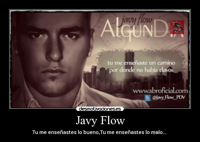 Javy Flow - Tu me enseñastes lo bueno,Tu me enseñastes lo malo...♪♪