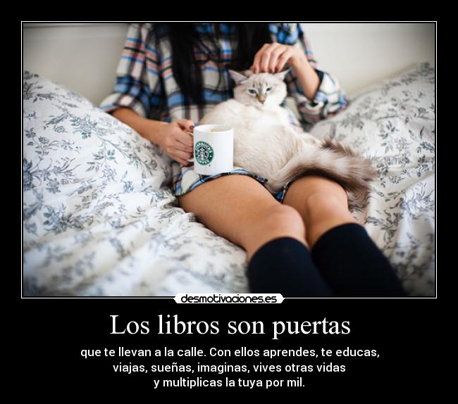 Los libros son puertas -
