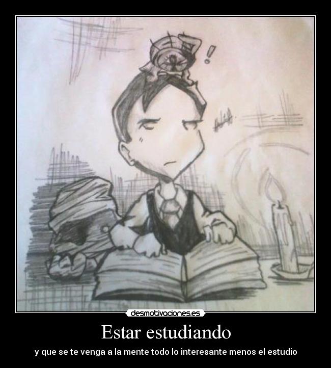 Estar estudiando - 