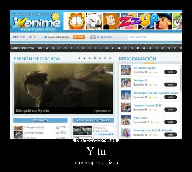 Y tu - que pagina utilizas