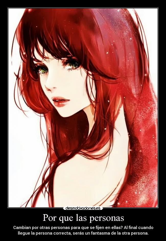 Por que las personas -