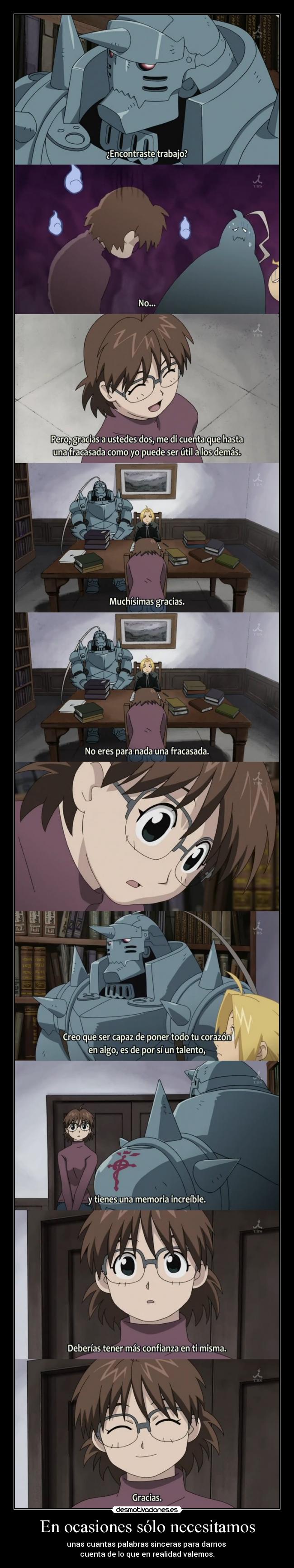 En ocasiones sólo necesitamos - 