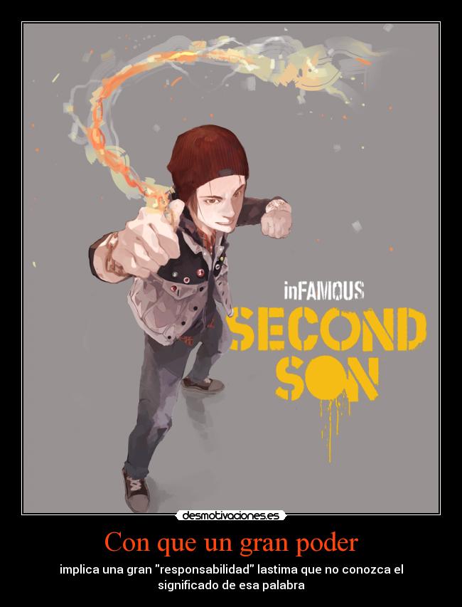 carteles infamous second son delsin rowe desmotivaciones