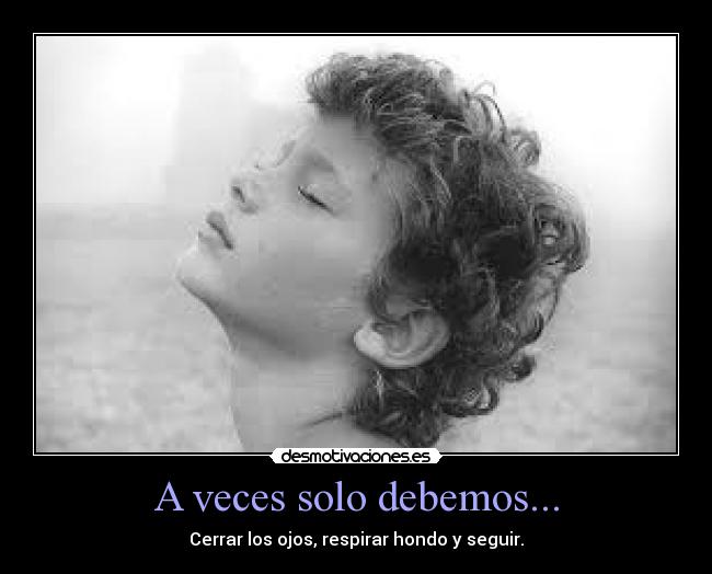 A veces solo debemos... - 