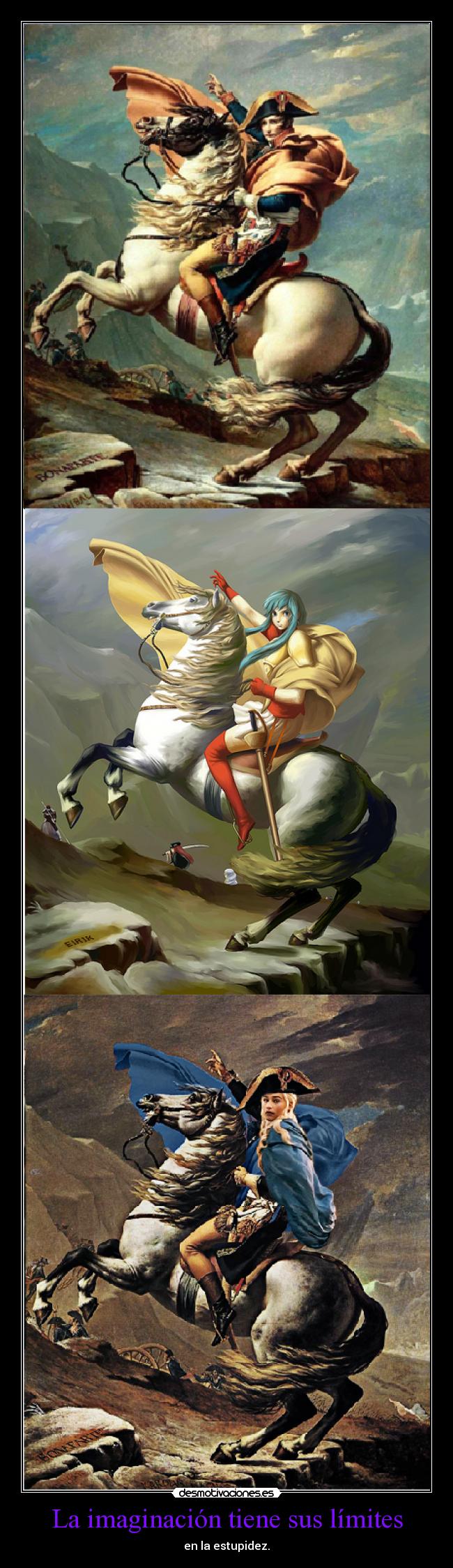 carteles imaginacion napoleon eikira daenerys targaryen mis hijas llamaran arya esteva lucina esteva desmotivaciones