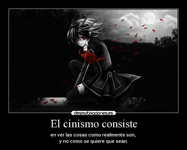 El cinismo consiste -