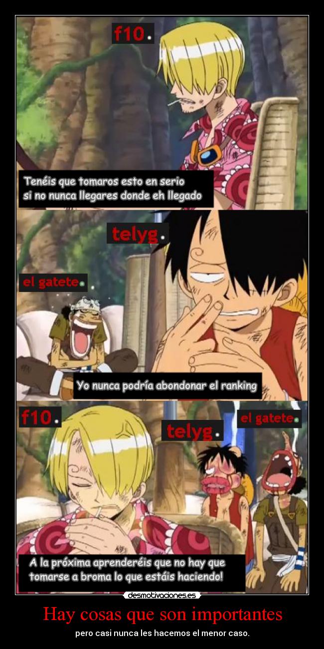 Hay cosas que son importantes - pero casi nunca les hacemos el menor caso.