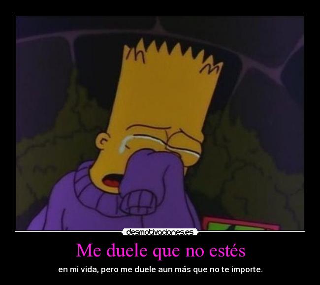 Me duele que no estés - 
