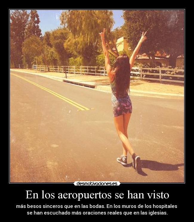 En los aeropuertos se han visto -