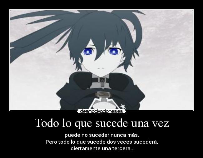 Todo lo que sucede una vez - 