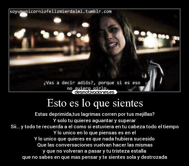 Esto es lo que sientes -